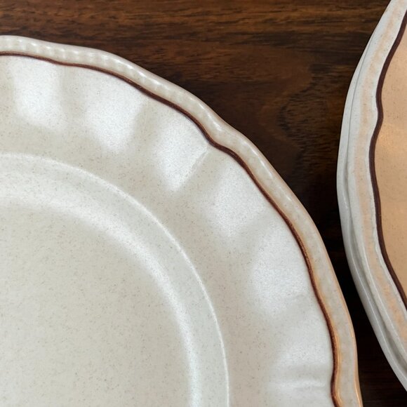 Kensington Staffordshire Handcrafted England Ironstone 3 Salad Plates - Picture 5 of 9